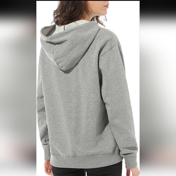 Vans Gray Turquoise Floral " Off The Wall" Hoodie Sweatshirt EUC Size Medium - Picture 4 of 11